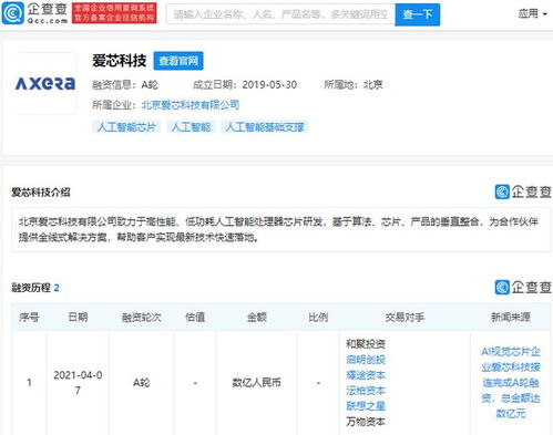 愛芯科技獲數億元A輪融資，啟明創投與聯想之星領投，加速AI視覺芯片賽道布局